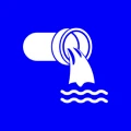 Water flowing from a pipe icon.